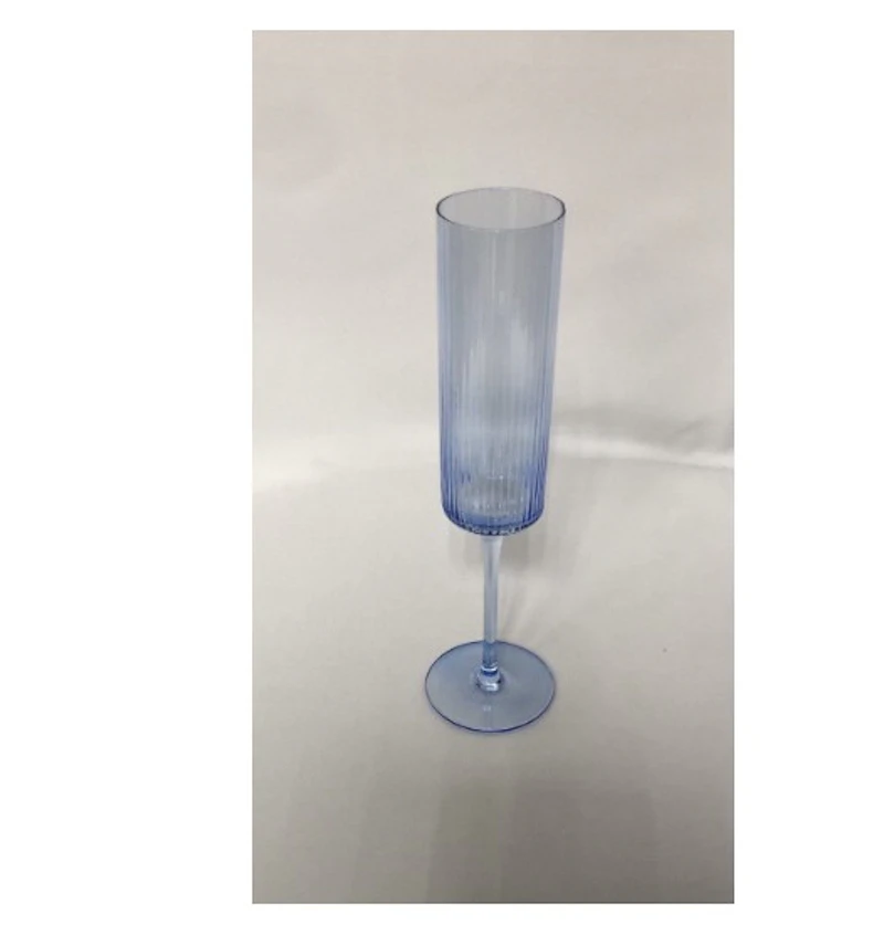 Бокал для шампанского "Осака" небесно-голубой