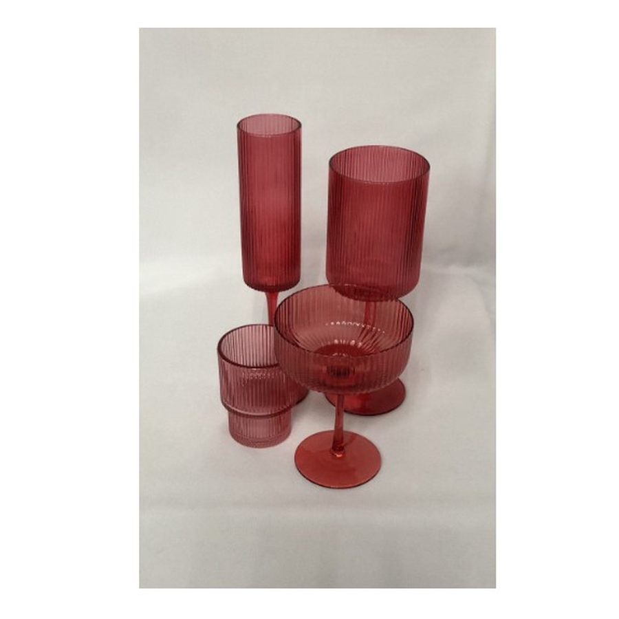 Набор из 4 бокалов "Осака" рубиновый - Фото миниатюра 2