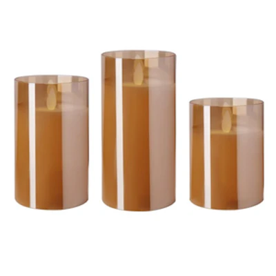 Свеча "Файр" 10 см золото(нейтральный свет) - изображение 2