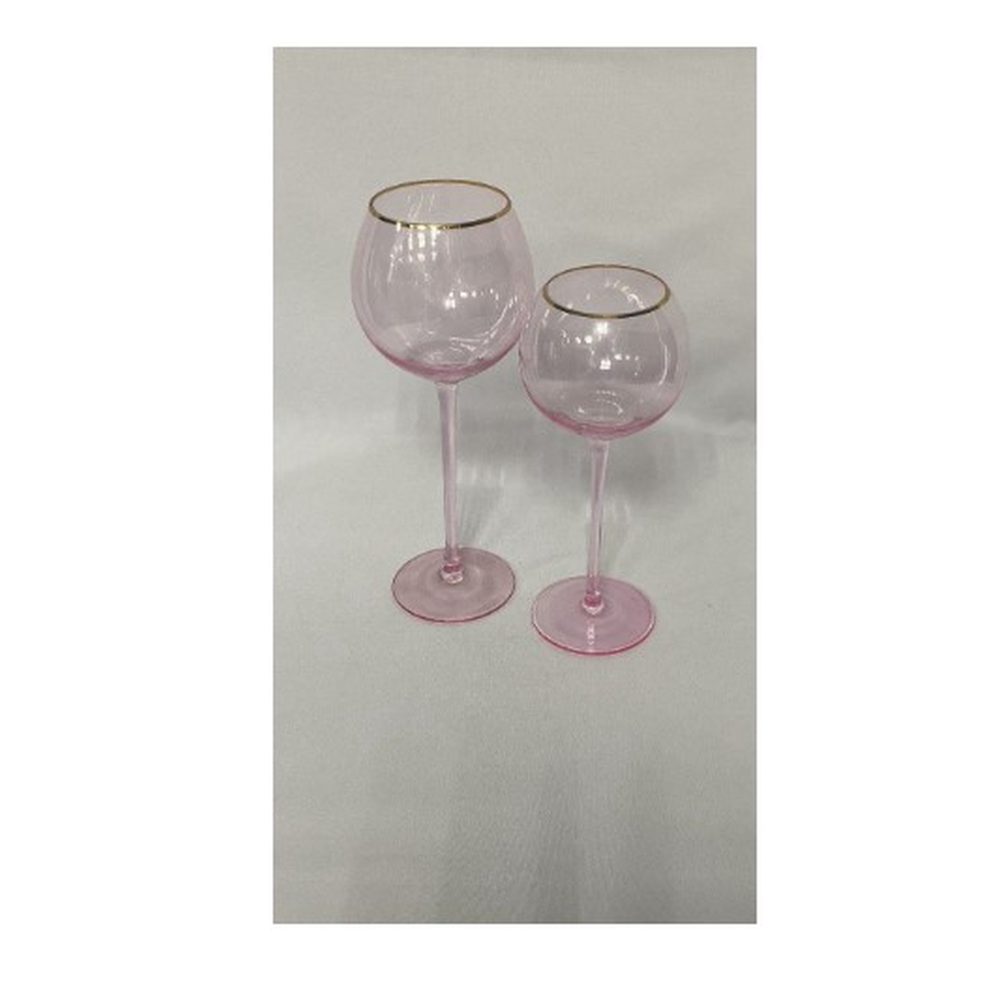 Набор бокалов "Рона" нежно-розовых - Фото миниатюра 2