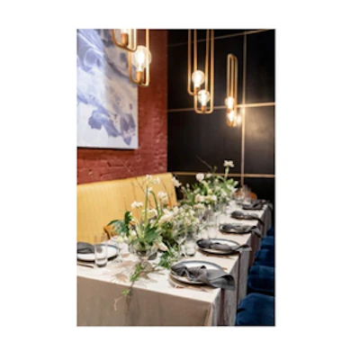 Скатерть круглая бархат светло-серая - изображение 5