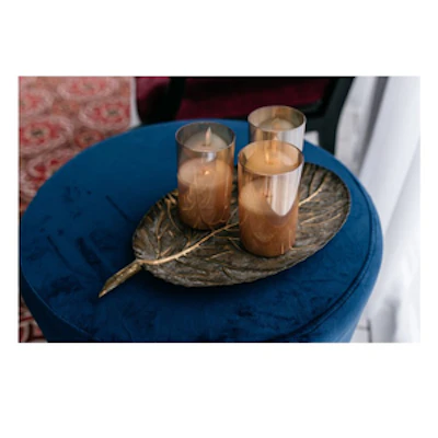 Свеча "Файр" 10 см золото(нейтральный свет) - изображение 5