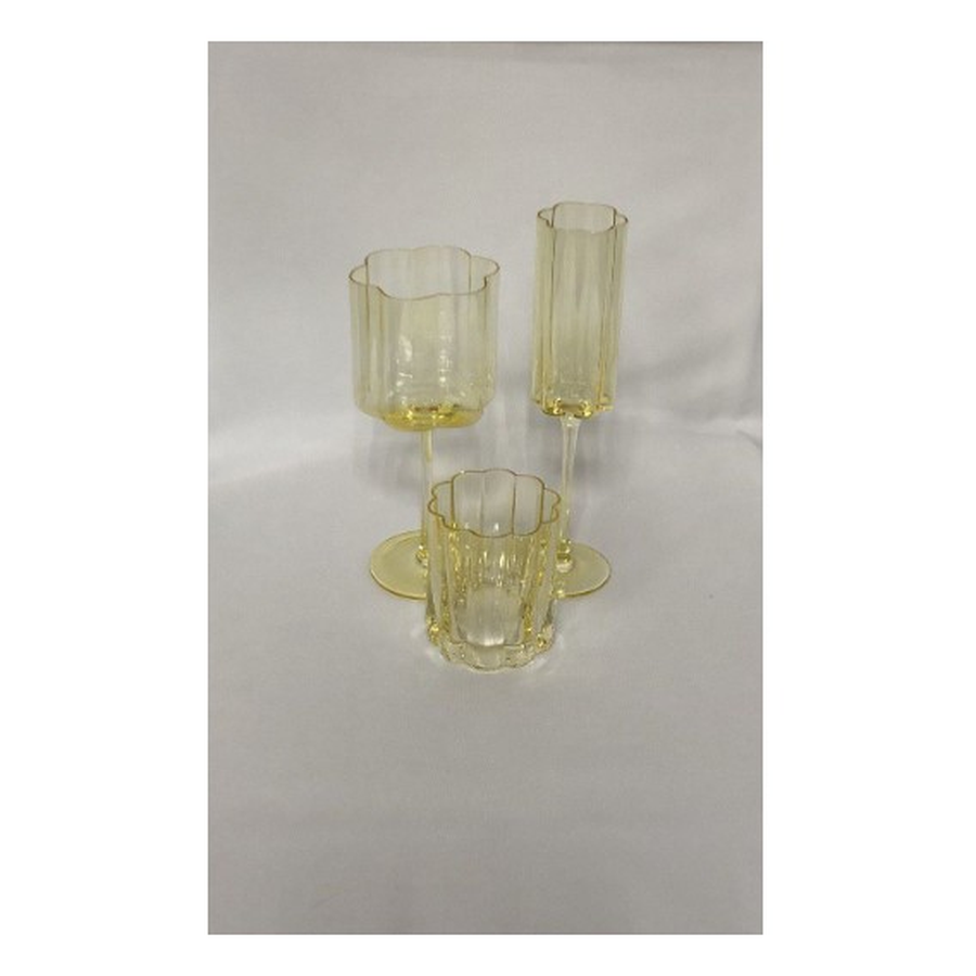 Набор бокалов "Флорал" лимонный - Фото миниатюра 2