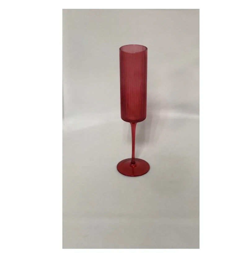 Бокал для шампанского "Осака" рубиновый