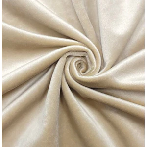 Скатерть бархат прямоугольная светло-бежевая - Фото 2