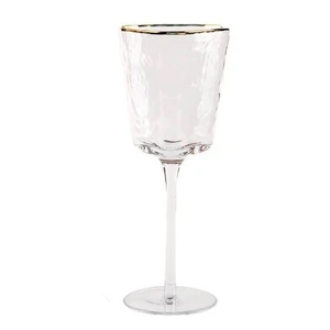 Бокал для вина  "Блум" с золотым кантом - Фото 1