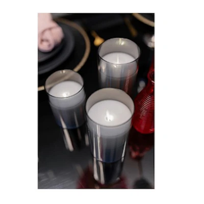 Свеча "Файр" 10см дымчатая  (нейтральный свет) - изображение 3