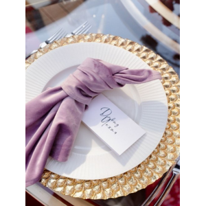 Салфетка бархатная светло-лавандовая - Фото 4