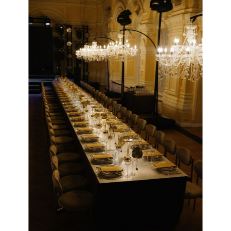 Люстра "Хрусталь золото" 90 см - Фото миниатюра 6