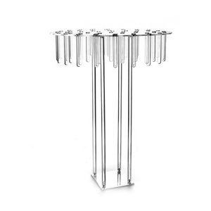 Стойка прозрачная с пробирками "Luminara" 65см