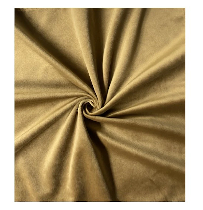 Салфетка бархатная темно-золотая