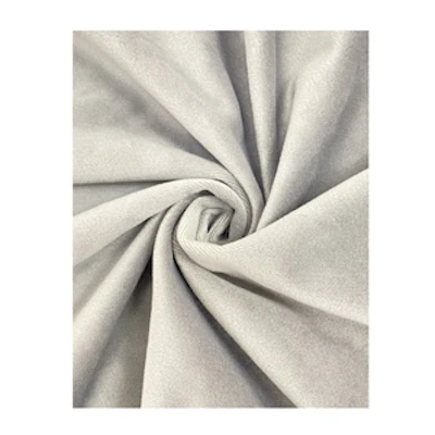 Скатерть круглая бархат светло-серая - изображение 6