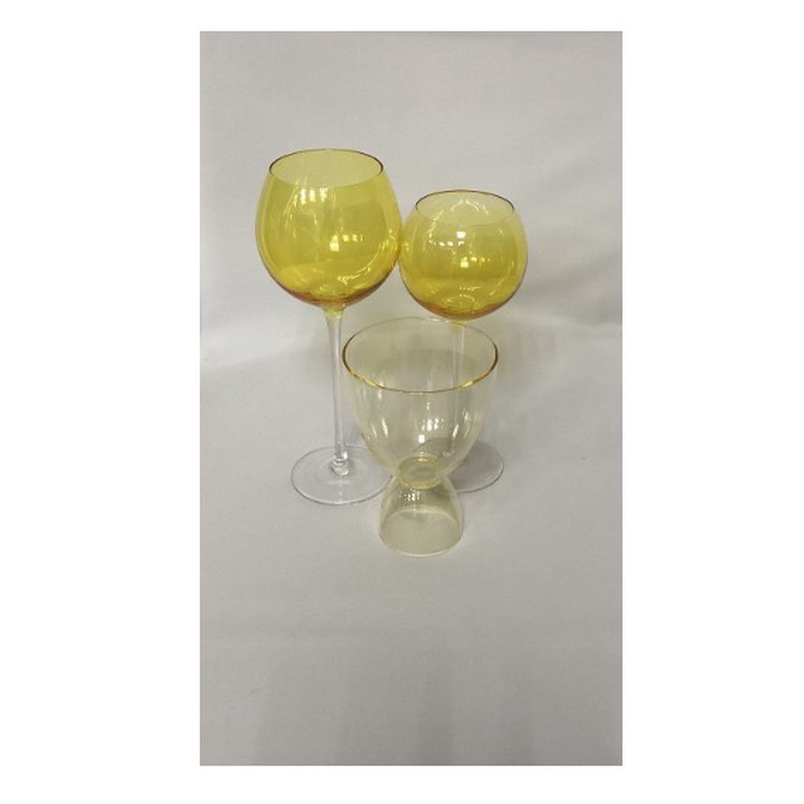 Набор бокалов "Рона & Ми Ми" лимонный - Фото миниатюра 2