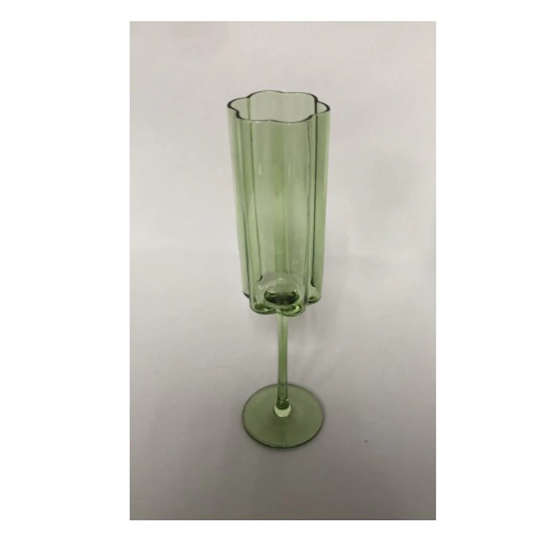 Бокал для шампанского "Флорал" салатовый