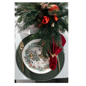 Салфетка бархатная рубиново-красная - Фото 3