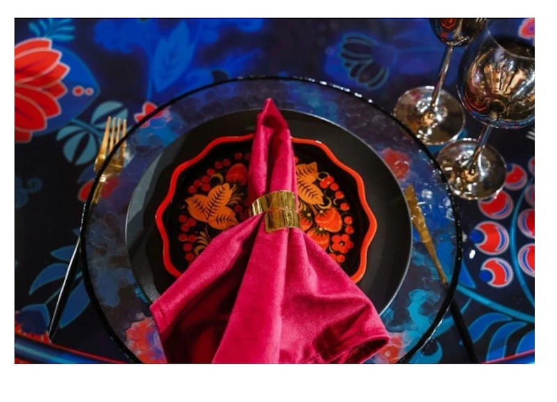 Тарелка хохлома