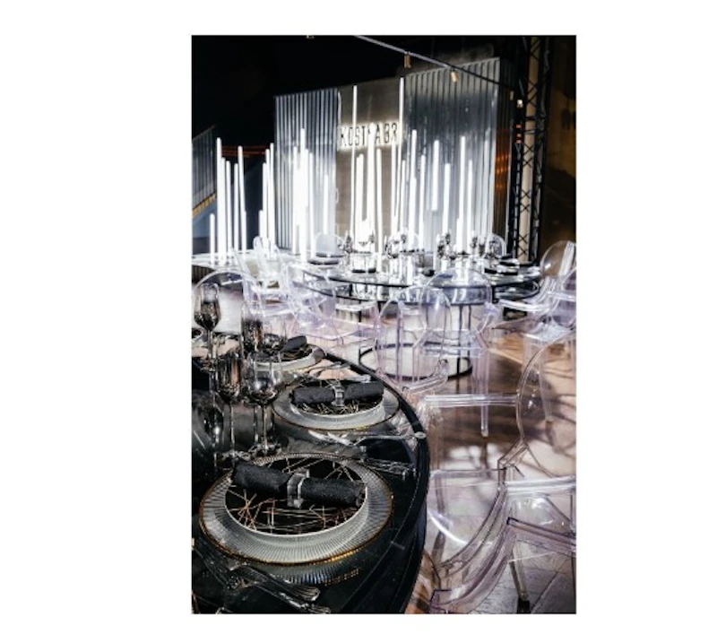 Стойка белый неон "Космос"