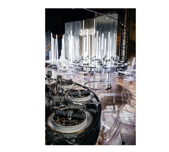 Стойка белый неон "Космос"