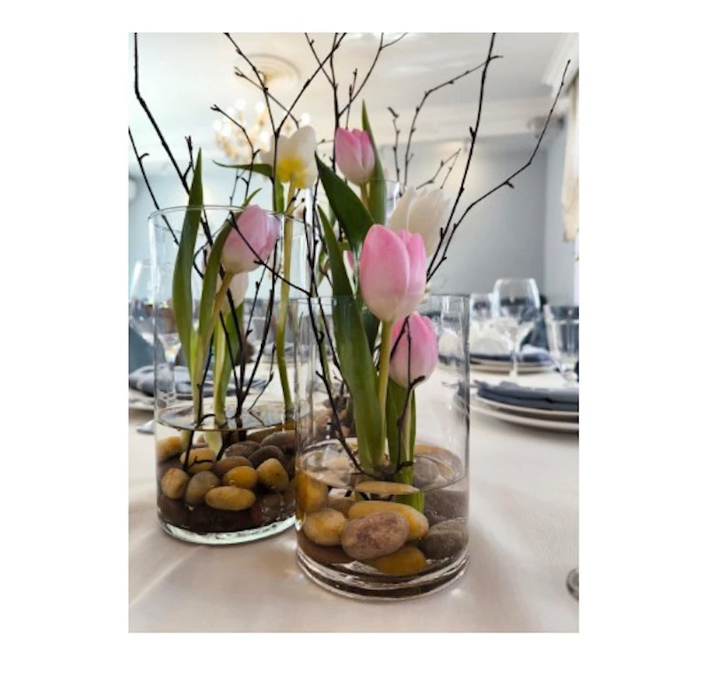 Ваза цилиндр 20 см высота, диаметр  12