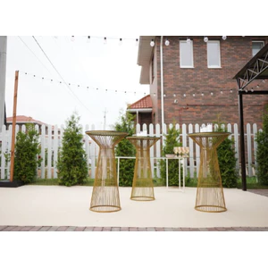 Коктейльный стол "Арфа" золотo - Фото 2