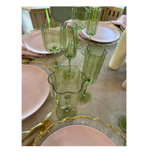 Бокал для вина "Флорал" салатовый - Фото 2