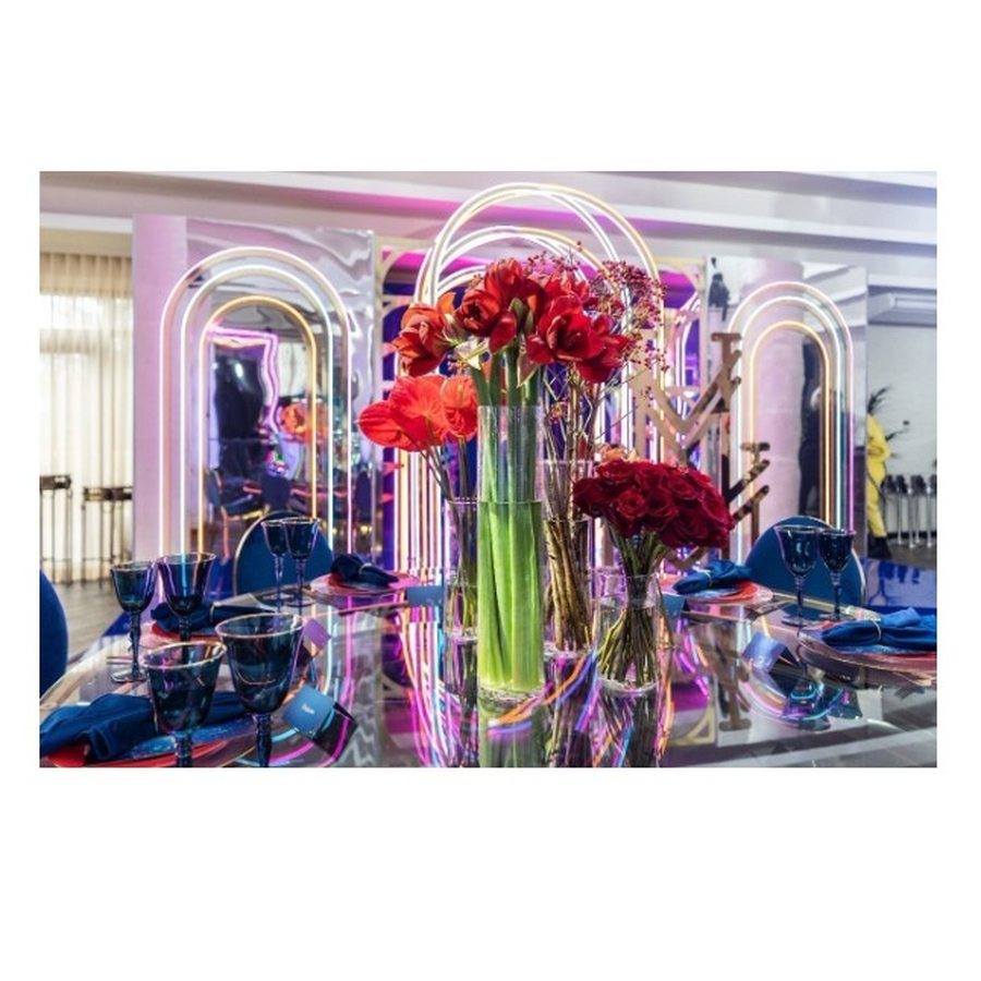 Ваза цилиндр 17 см высота, 6 см диаметр - Фото миниатюра 3