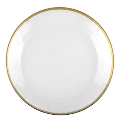 Подстановочная тарелка "Голд" с золотым кантом - изображение 1