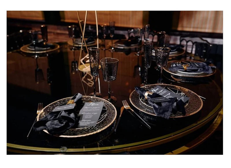 Подстановочная тарелка "Минимал" золото