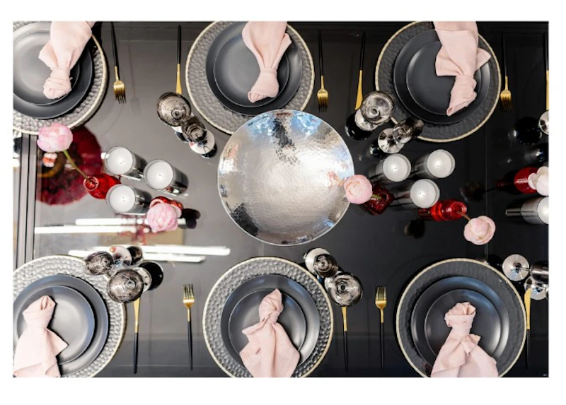 Салфетка из льна розовая