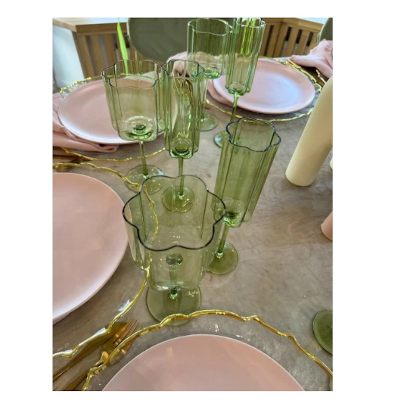 Бокал для вина "Флорал" салатовый