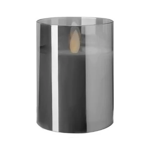 Свеча "Файр" 10см дымчатая  (нейтральный свет) - Фото 1