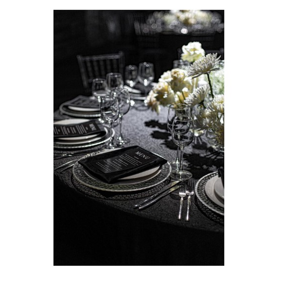 Подстановочная тарелка "Минимал" серебро - Фото миниатюра 2