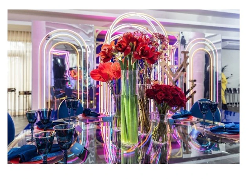 Ваза цилиндр 40 см высота, 11 см диаметр