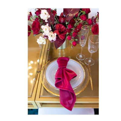 Тарелка сервизная "Белый дым" с золотым кантом - изображение 5