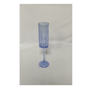 Бокал для шампанского "Флорал" небесно-голубой - Фото 2