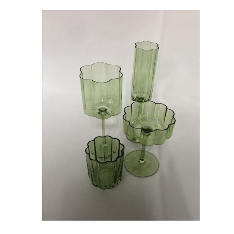 Набор бокалов "Флорал" cалатовый - Фото миниатюра 2