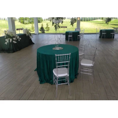 Стул «Тиффани» прозрачный, белая подушка ткань - изображение 3