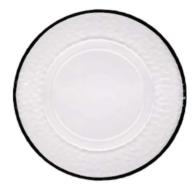 Подстановочная тарелка "Минимал" c черным кантом - изображение 1