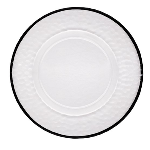 Подстановочная тарелка "Minimal" c черным кантом