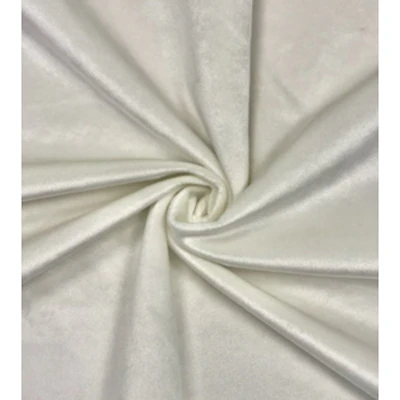 Скатерть круглая бархат кремовая - изображение 2