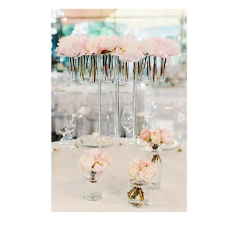 Стойка прозрачная с пробирками "Люминара" 65см