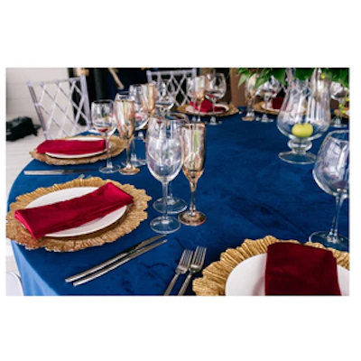 Салфетка бархатная рубиново-красная - изображение 4