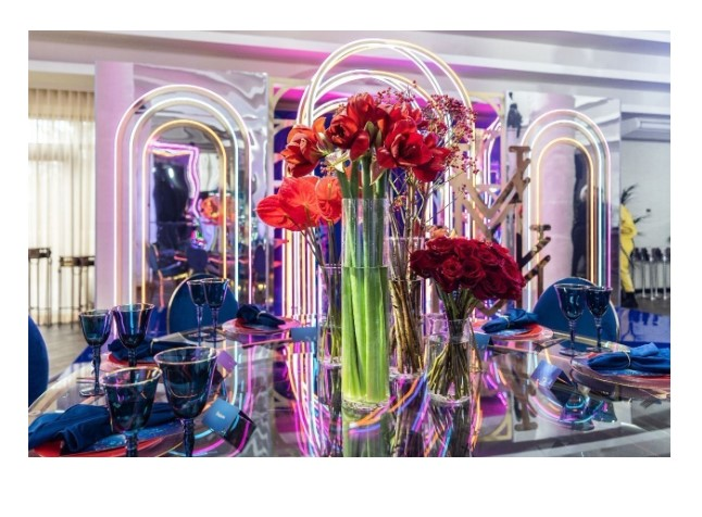 Ваза цилиндр 17 см высота, 6 см диаметр