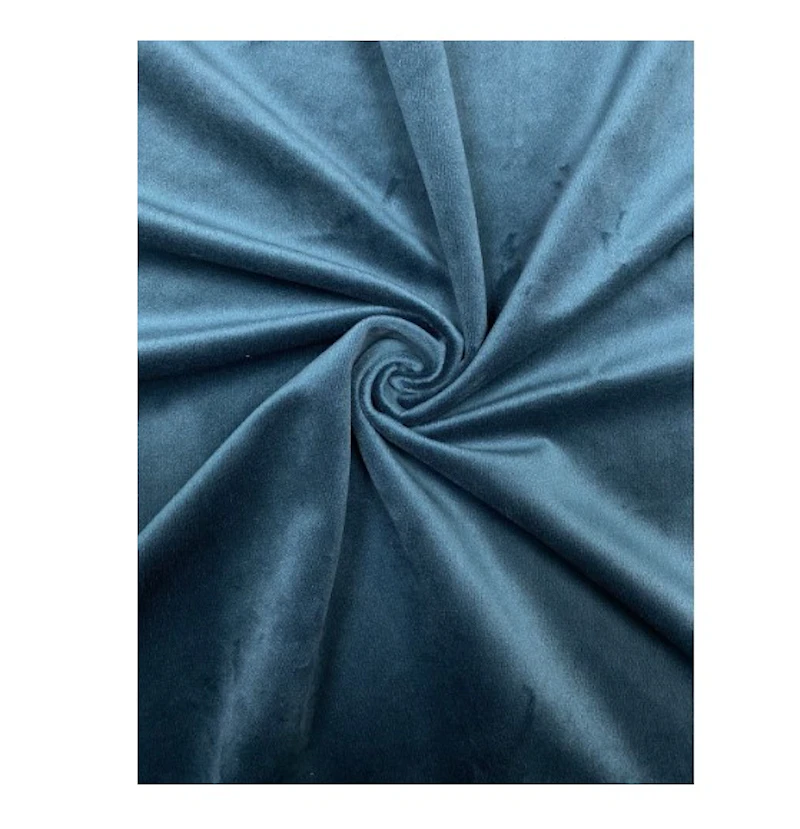 Скатерть бархатная прямоугольная темно-бирюзовая