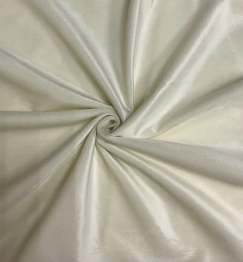 Скатерть прямоугольная XL бархат кремовая