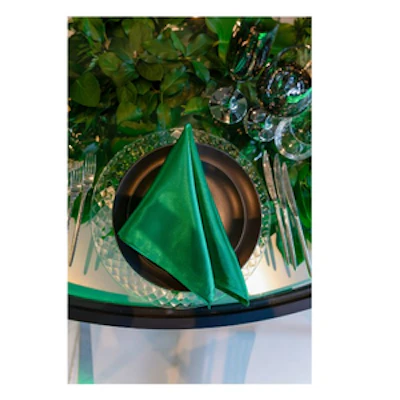 Салфетка атласная зеленая - изображение 4