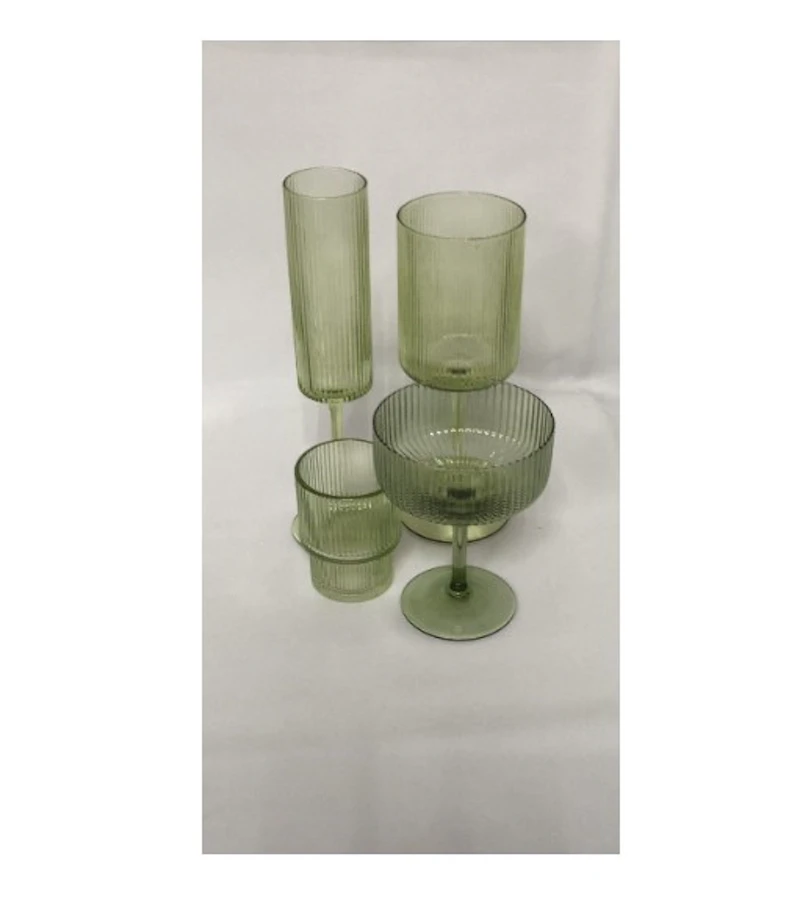 Набор из 4 бокалов "Осака" салатовый