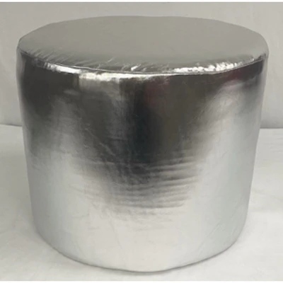 Пуф Люксор mini серебряный - изображение 2