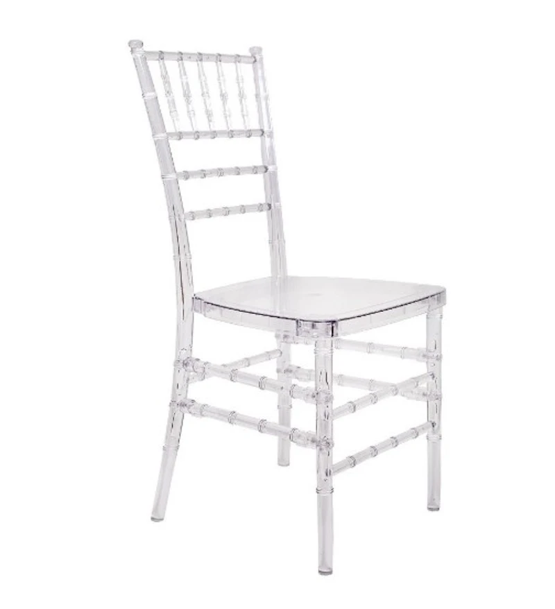 Стул «Тиффани» прозрачный, рубиново-красный бархат