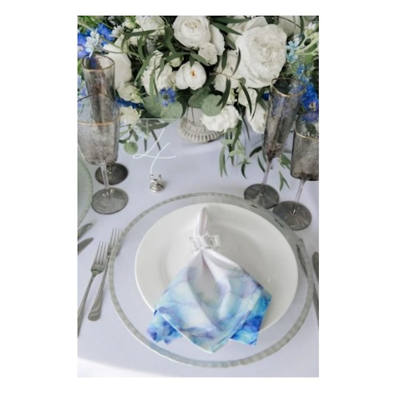 Бокал для шампанского дымчатый "Блум" с золотым кантом